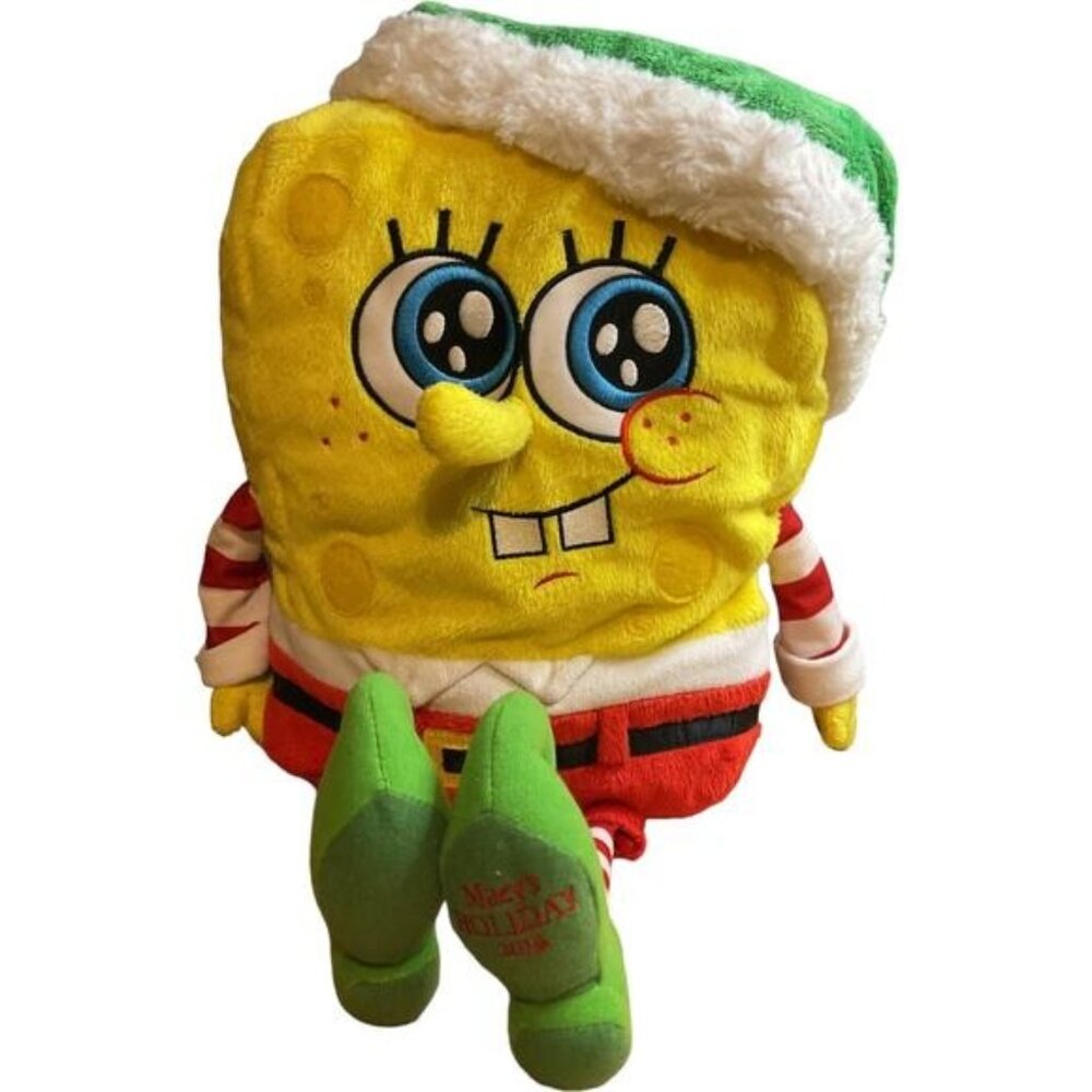 SpongeBob Square Pants Christmas Macys Holiday 2014 Plush Stuffed Toy